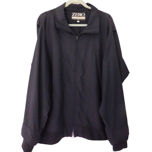 Zero Restriction Mens Jacket Large L Black Golf Performance Full Zip Coat - Picture 1 of 6